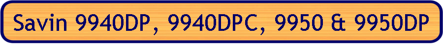 Savin 9940DP, 9940DPC, 9950 & 9950DP